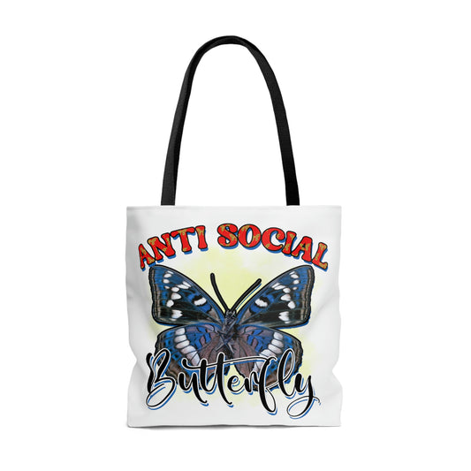 Anti Social Butterfly Tote Bag