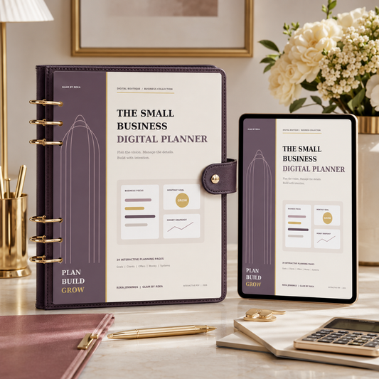 The Small Business Digital Planner | Fillable Business Workbook