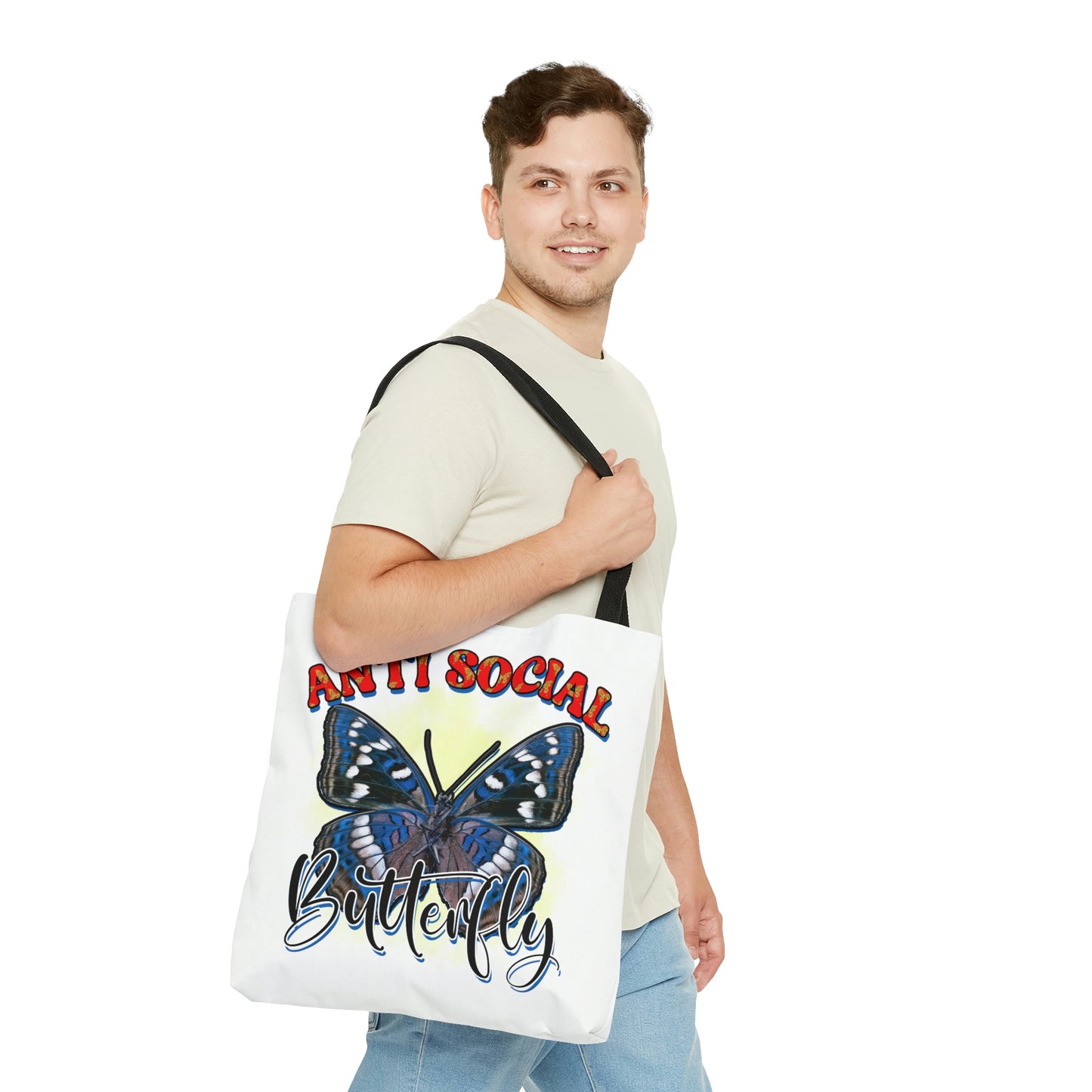Anti Social Butterfly Tote Bag