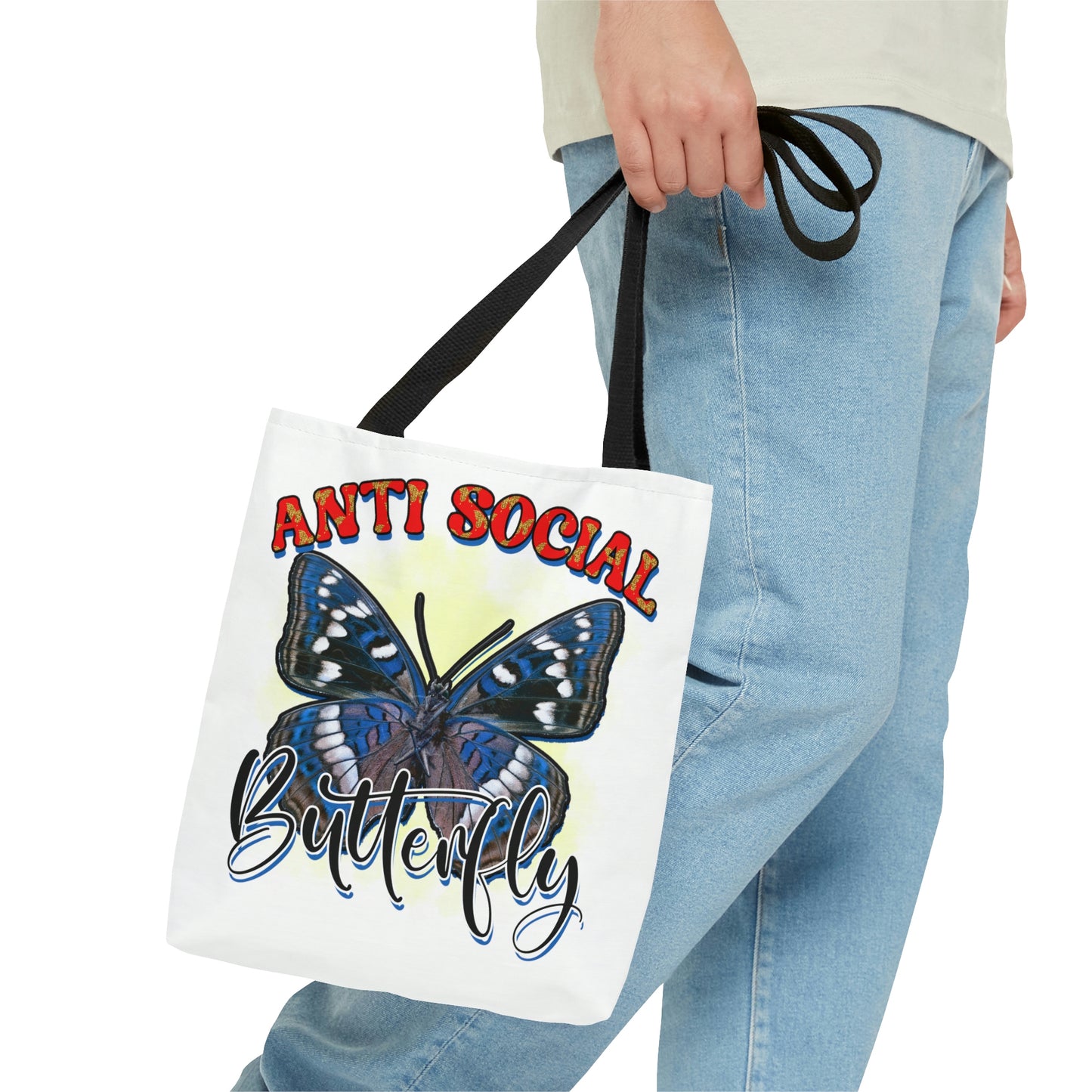 Anti Social Butterfly Tote Bag