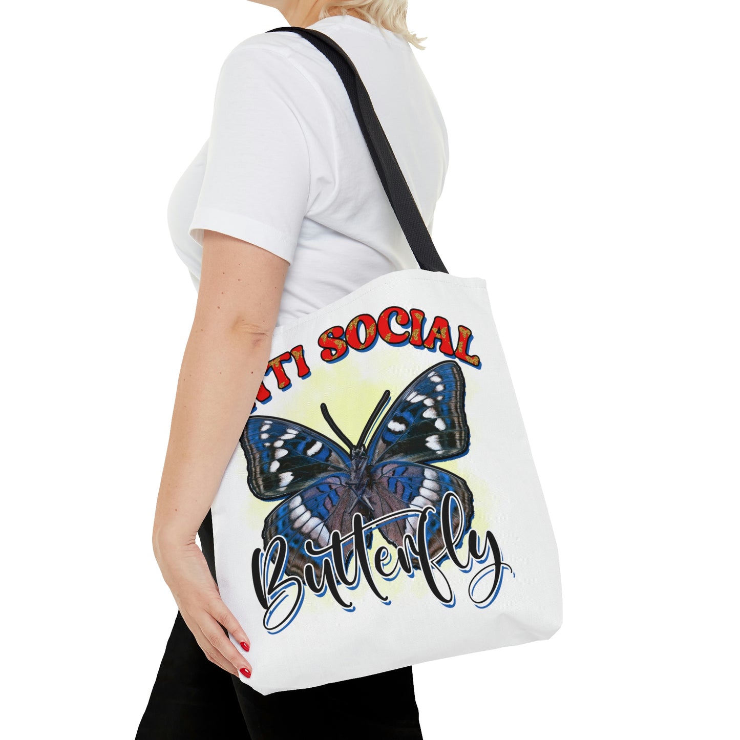 Anti Social Butterfly Tote Bag