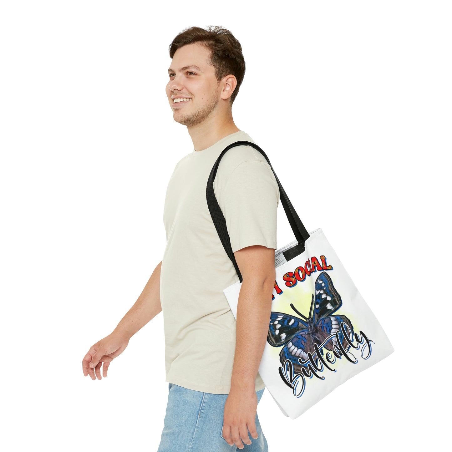 Anti Social Butterfly Tote Bag
