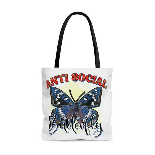 Anti Social Butterfly Tote Bag