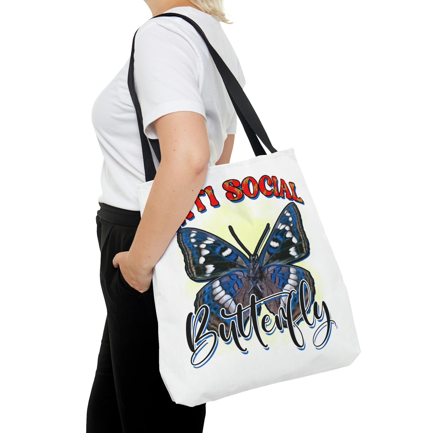 Anti Social Butterfly Tote Bag