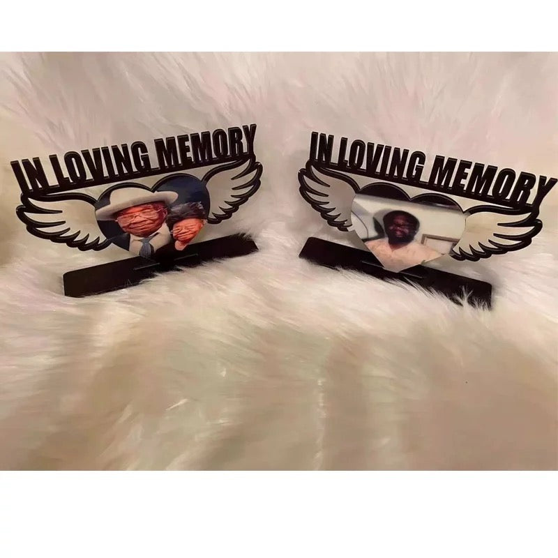 In Loving Memory Photo with Stand